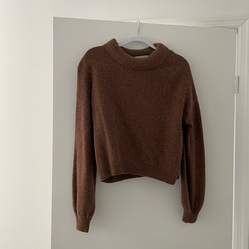 Something Navy Brown Sweater